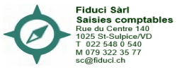 www.fiduci.ch - Saisies comptables